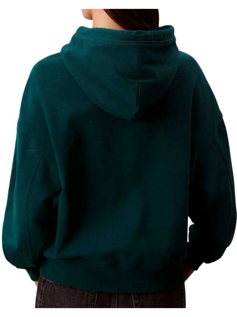 Sweat  Femme Calvin Klein Jeans French Vert - Kiabi