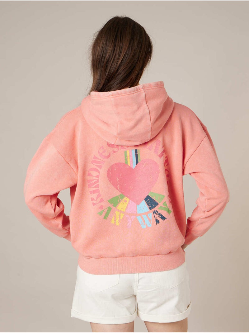 Sweat femme en coton 'Deeluxe' Orange mandarine - Kiabi