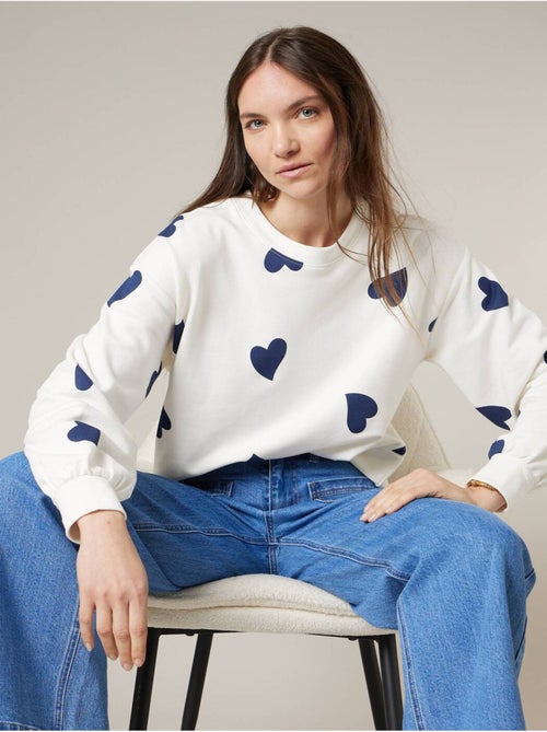 Sweat femme en coton doux 'Deeluxe' - Kiabi