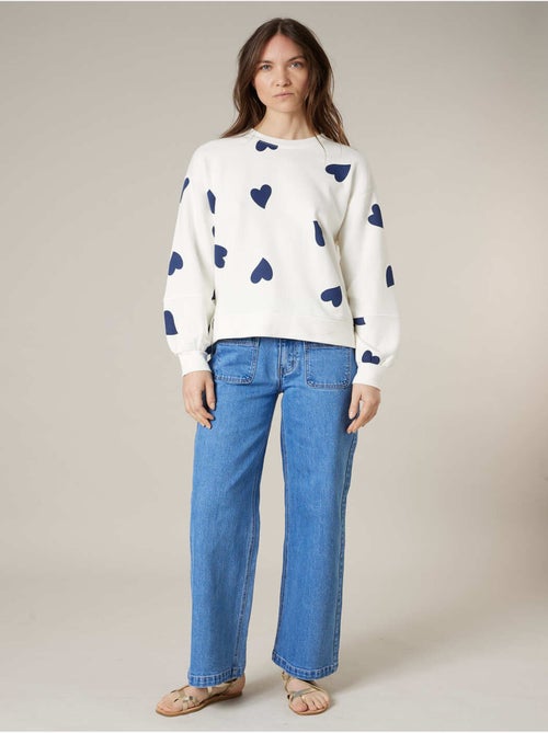 Sweat femme en coton doux 'Deeluxe' - Kiabi
