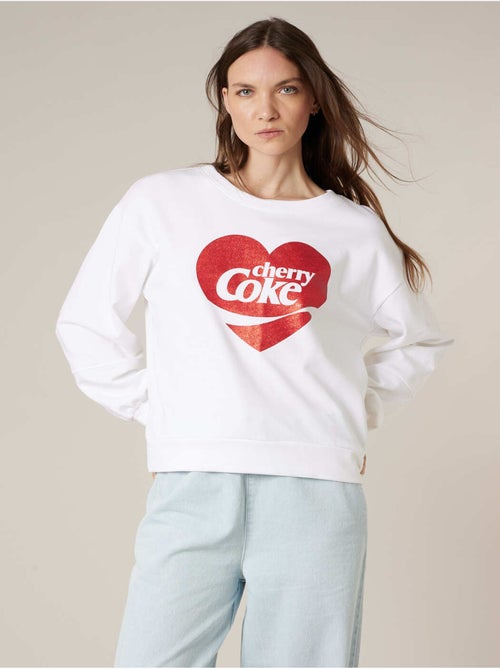 Sweat femme en coton doux deeluxe x COCA-Cola

 'Deeluxe' - Kiabi