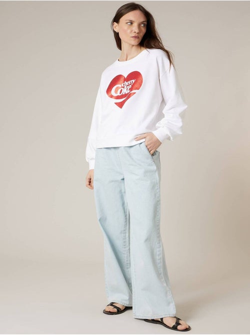 Sweat femme en coton doux deeluxe x COCA-Cola

 'Deeluxe' - Kiabi
