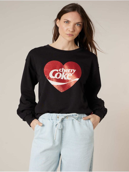 Sweat femme en coton doux deeluxe x COCA-Cola

 'Deeluxe' - Kiabi