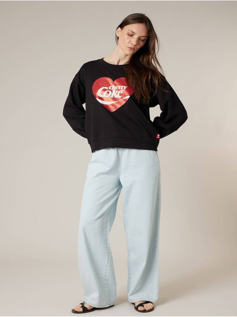 Sweat femme en coton doux deeluxe x COCA-Cola

 'Deeluxe' Noir - Kiabi