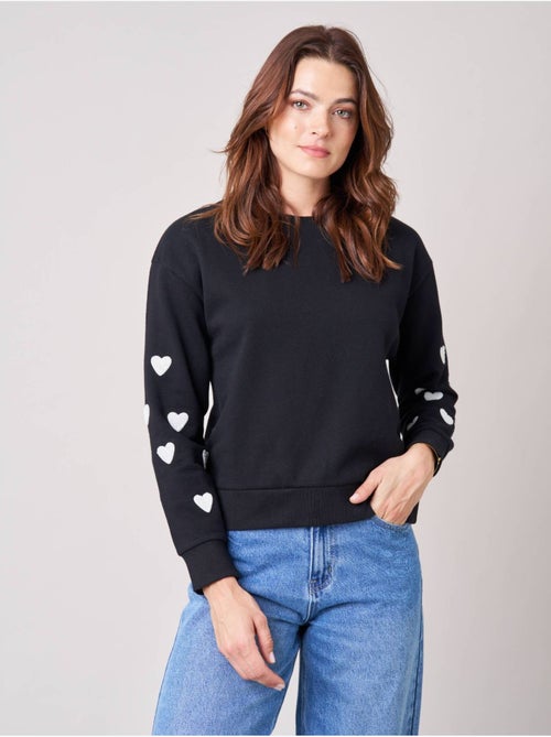 Sweat femme en coton mélangé 'deeluxe' - Kiabi Sweat femme en coton mélangé 'deeluxe' - Kiabi
