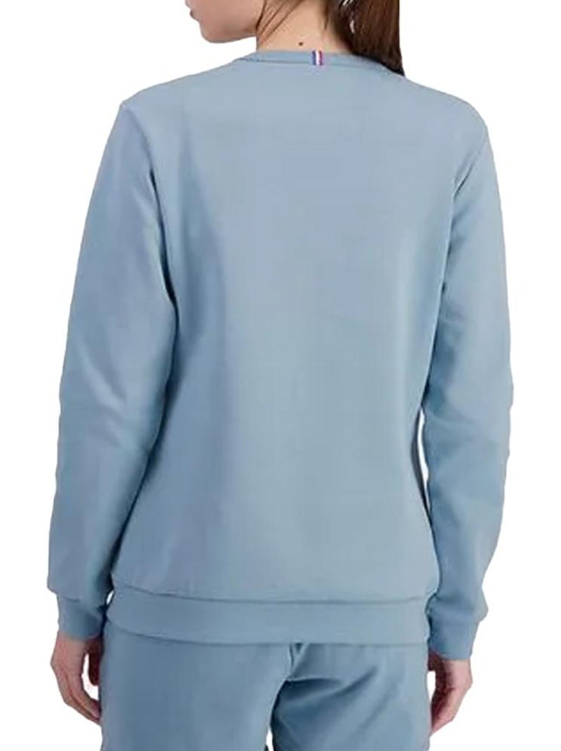 Sweat  Femme Le Coq Sportif Crew Bleu - Kiabi