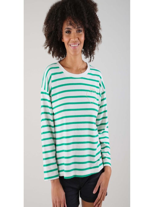Sweat femme manches 3/4  'Deeluxe' - Kiabi