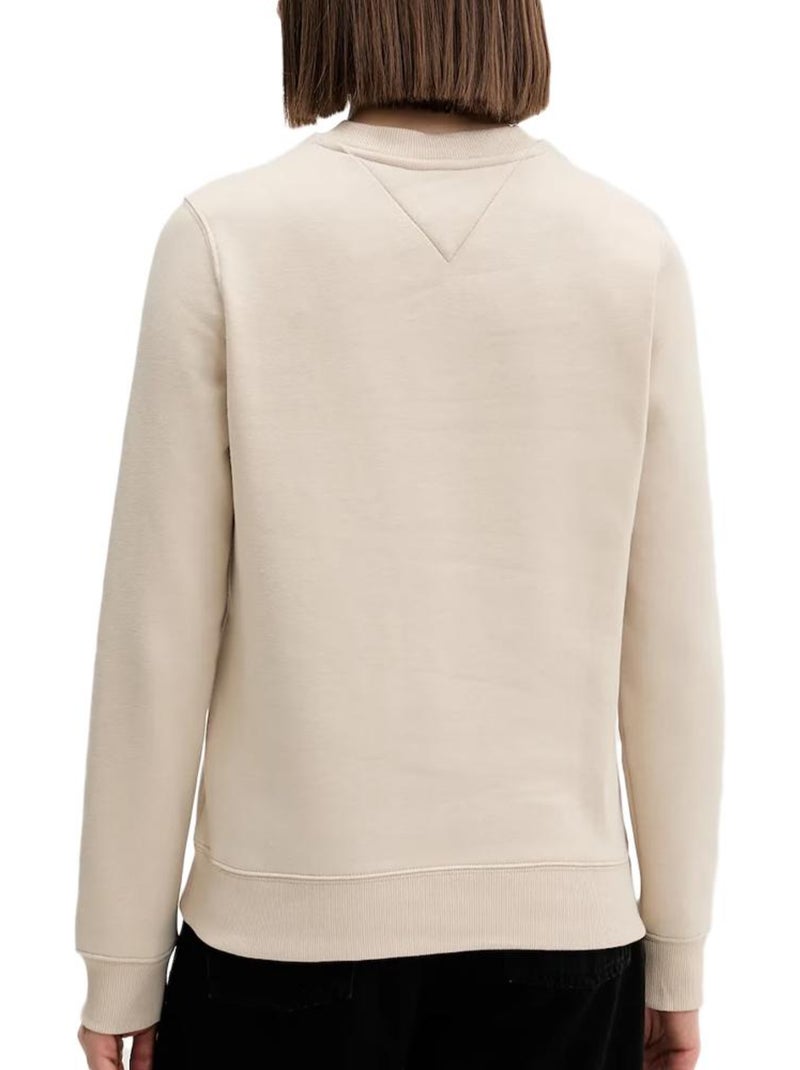 Sweat Femme Tommy Hilfiger Beige - Kiabi