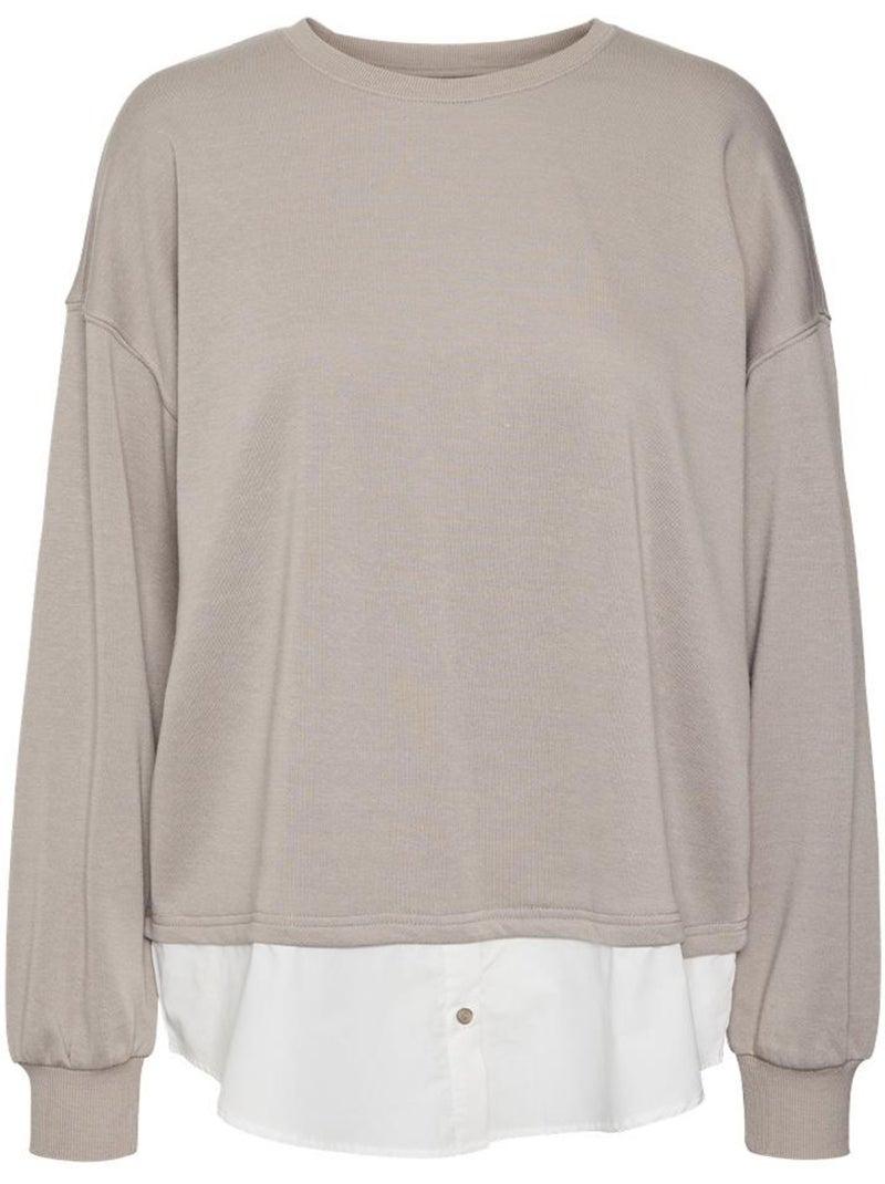 Sweat femme vero moda Beige - Kiabi