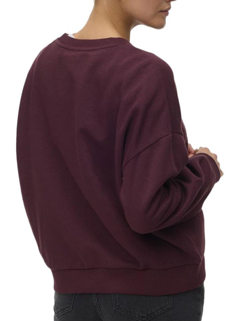 Sweat Femme Vero Moda Bordeaux - Kiabi