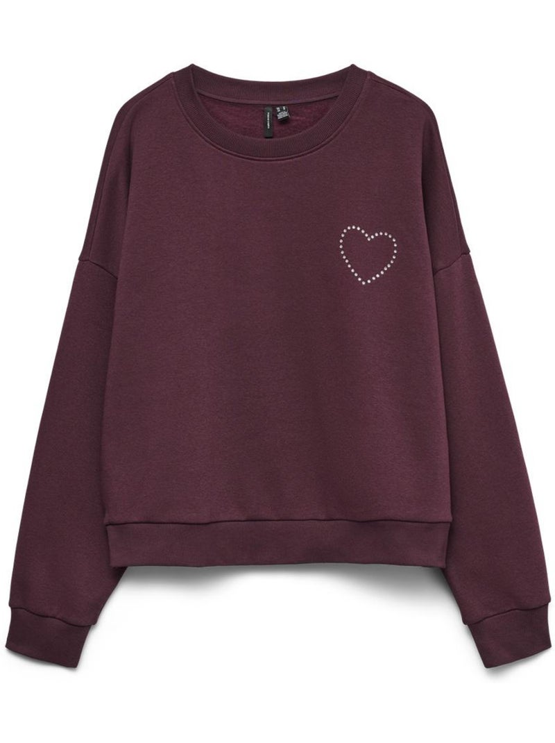Sweat Femme Vero Moda Bordeaux - Kiabi