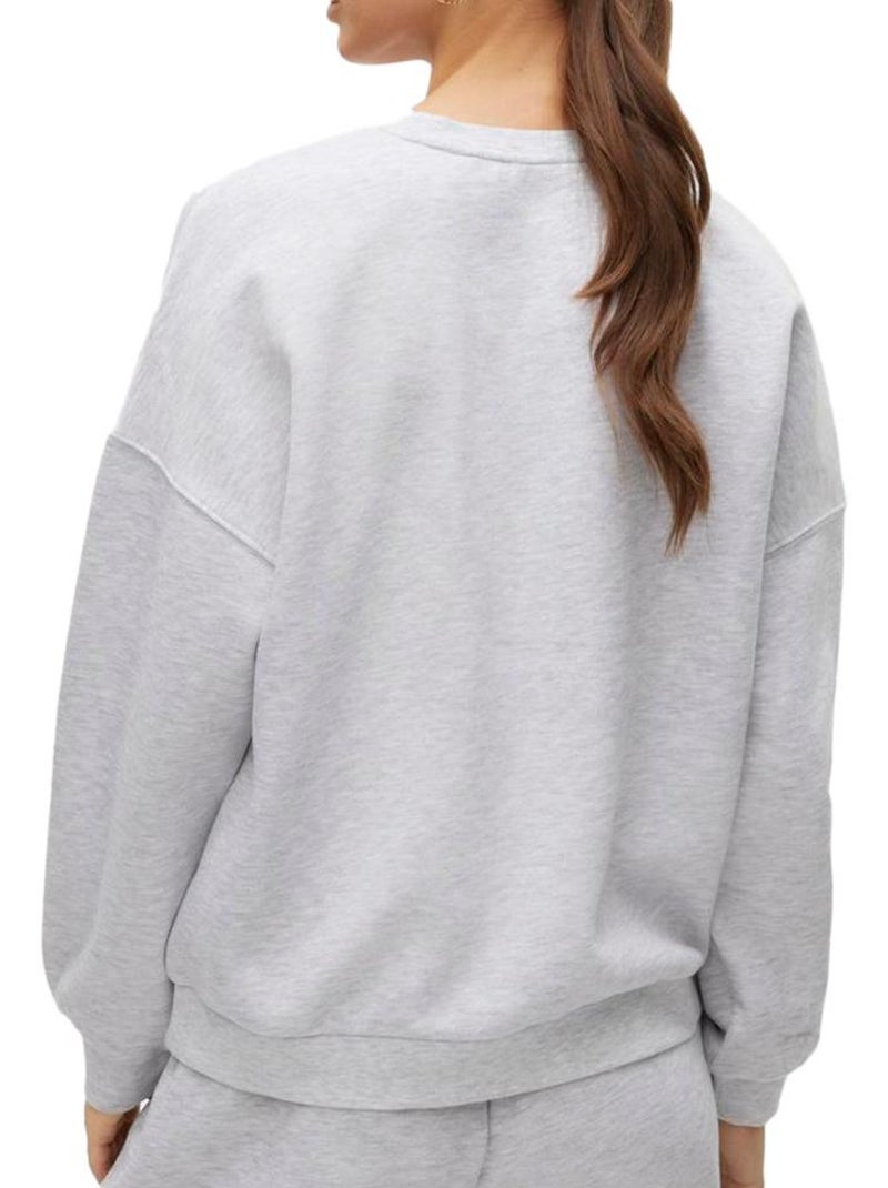 Sweat Femme Vero Moda Gris Argenté - Kiabi