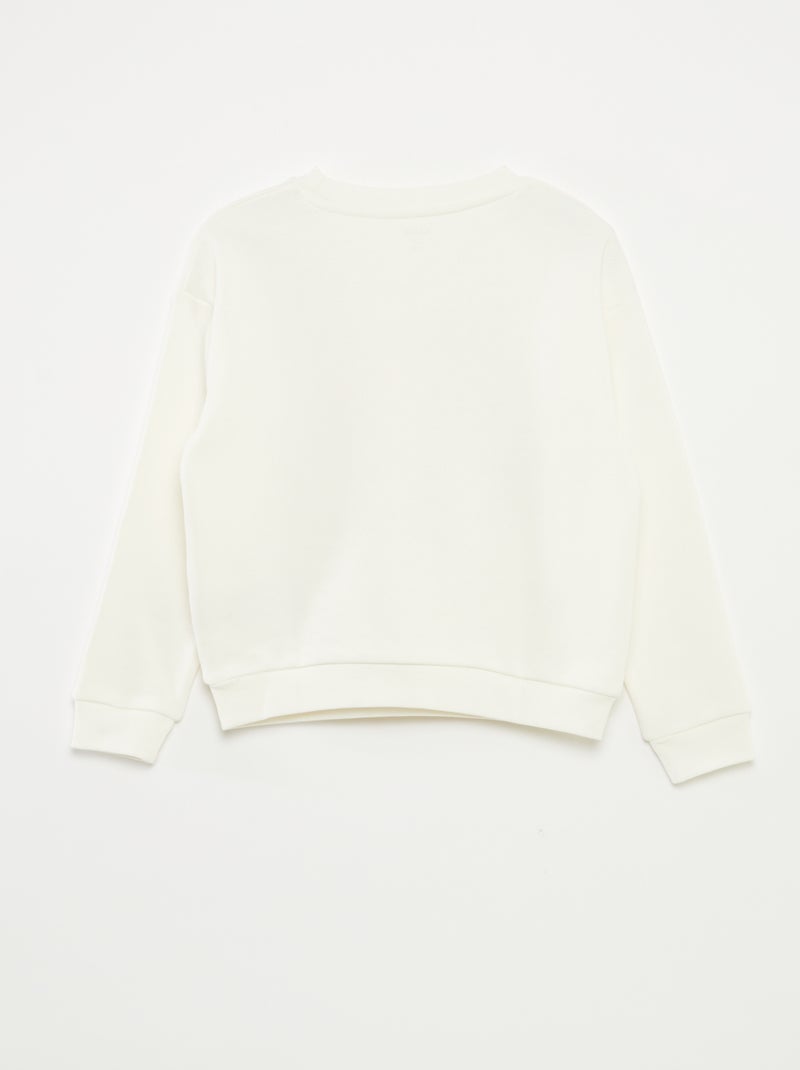 Sweat fête des mères BLANC - Kiabi