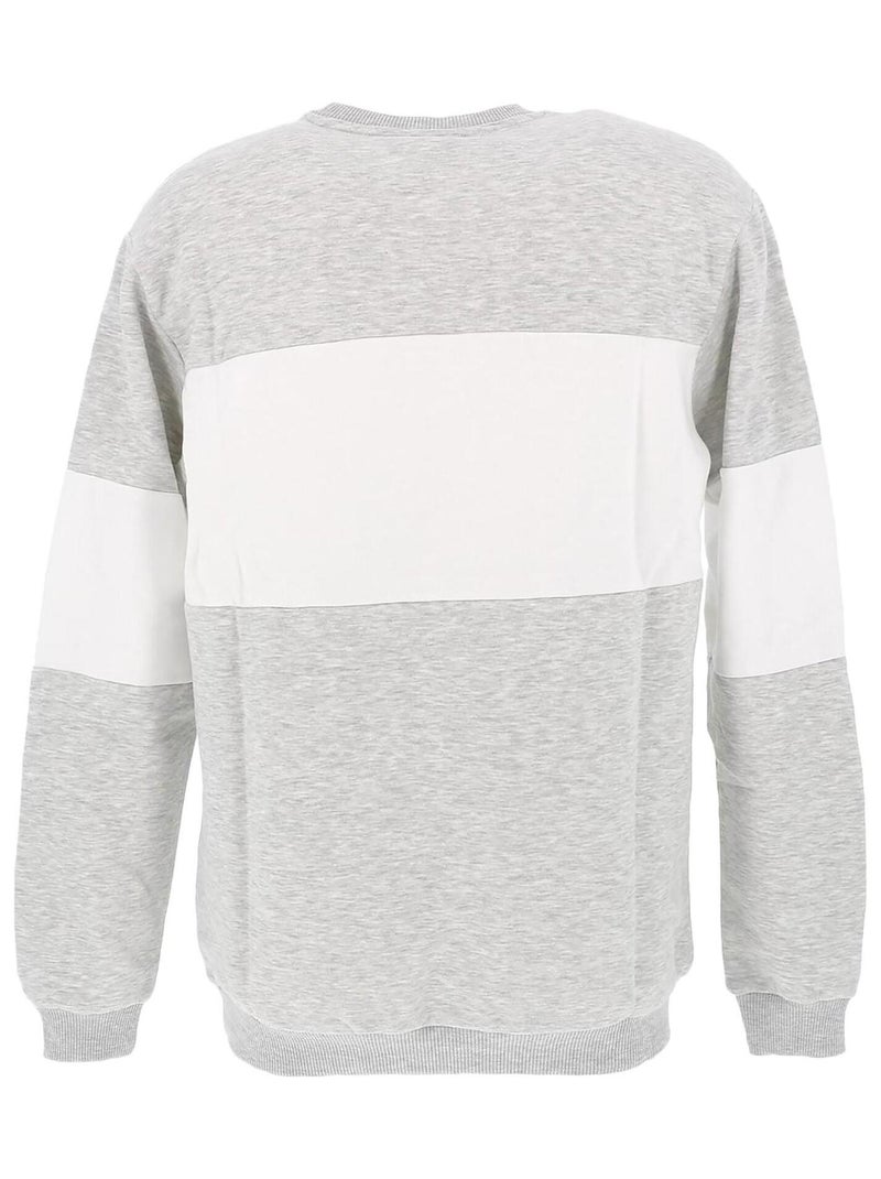 Sweat Fila Men Straight Blocked Crew Blanc - Kiabi