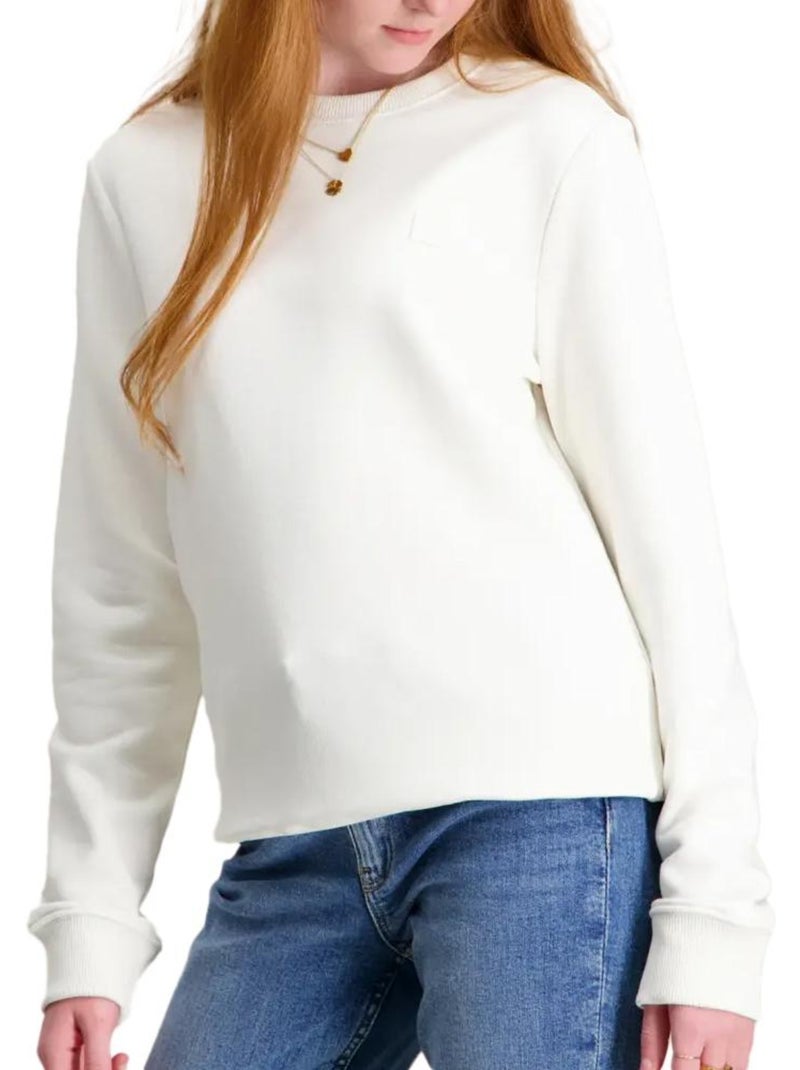 Sweat Fille Calvin Klein Jeans Blanc - Kiabi