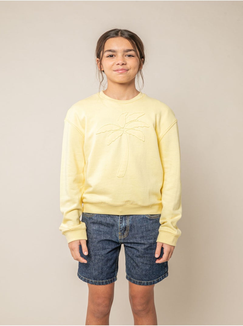 Sweat fille en 100% coton

 'Deeluxe' Jaune clair - Kiabi
