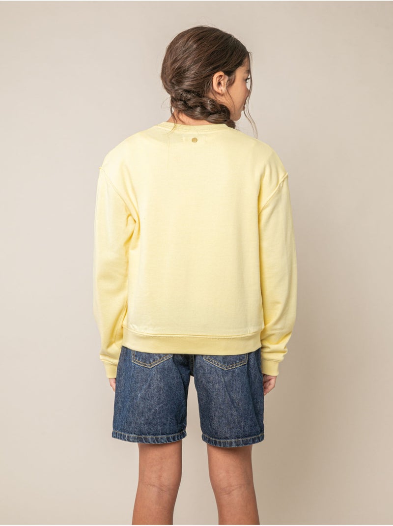 Sweat fille en 100% coton

 'Deeluxe' Jaune clair - Kiabi