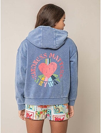 Sweat fille en coton 'Deeluxe'