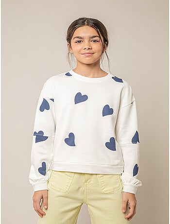 Sweat fille en coton doux 'Deeluxe'