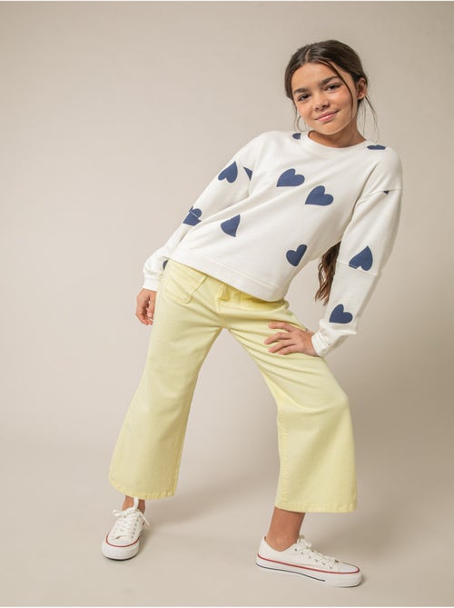 Sweat fille en coton doux 'Deeluxe' - Kiabi