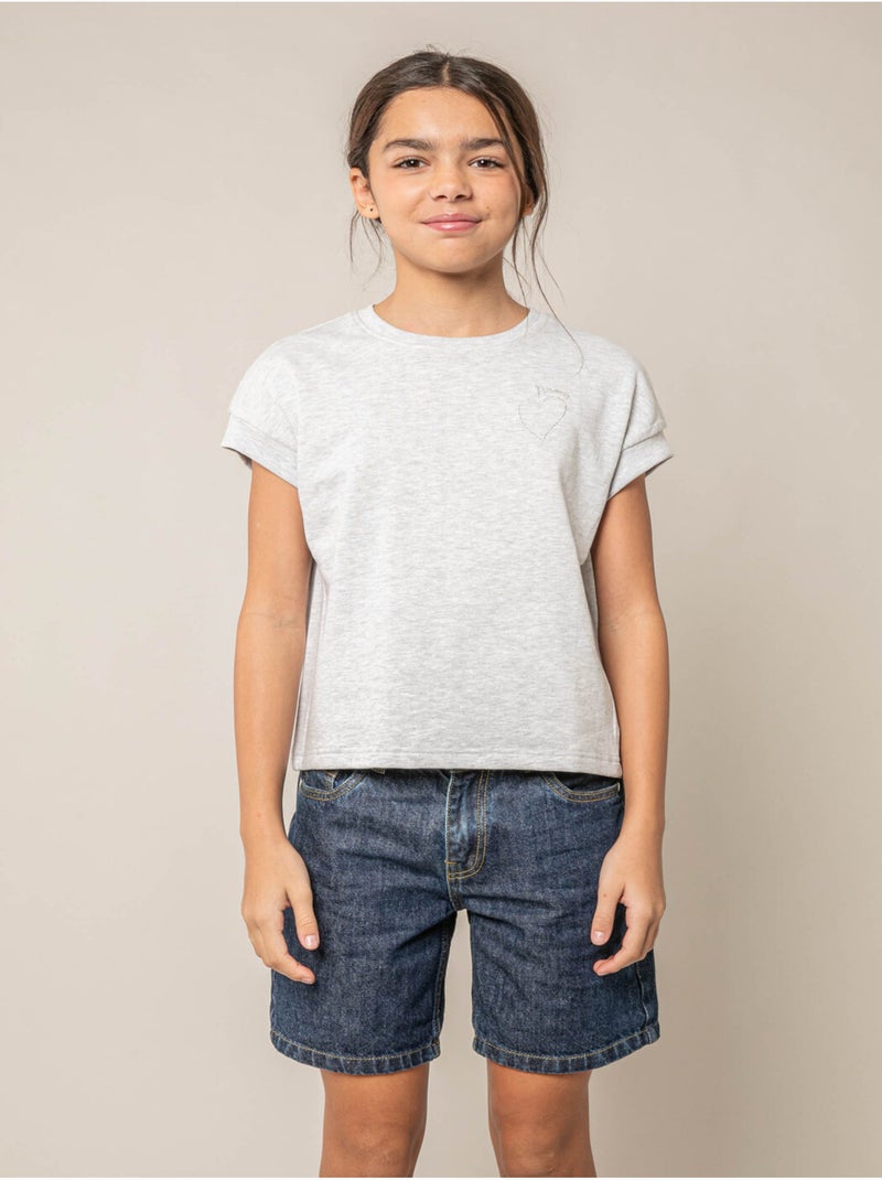 Sweat fille en coton doux

 'Deeluxe' Gris foncé - Kiabi