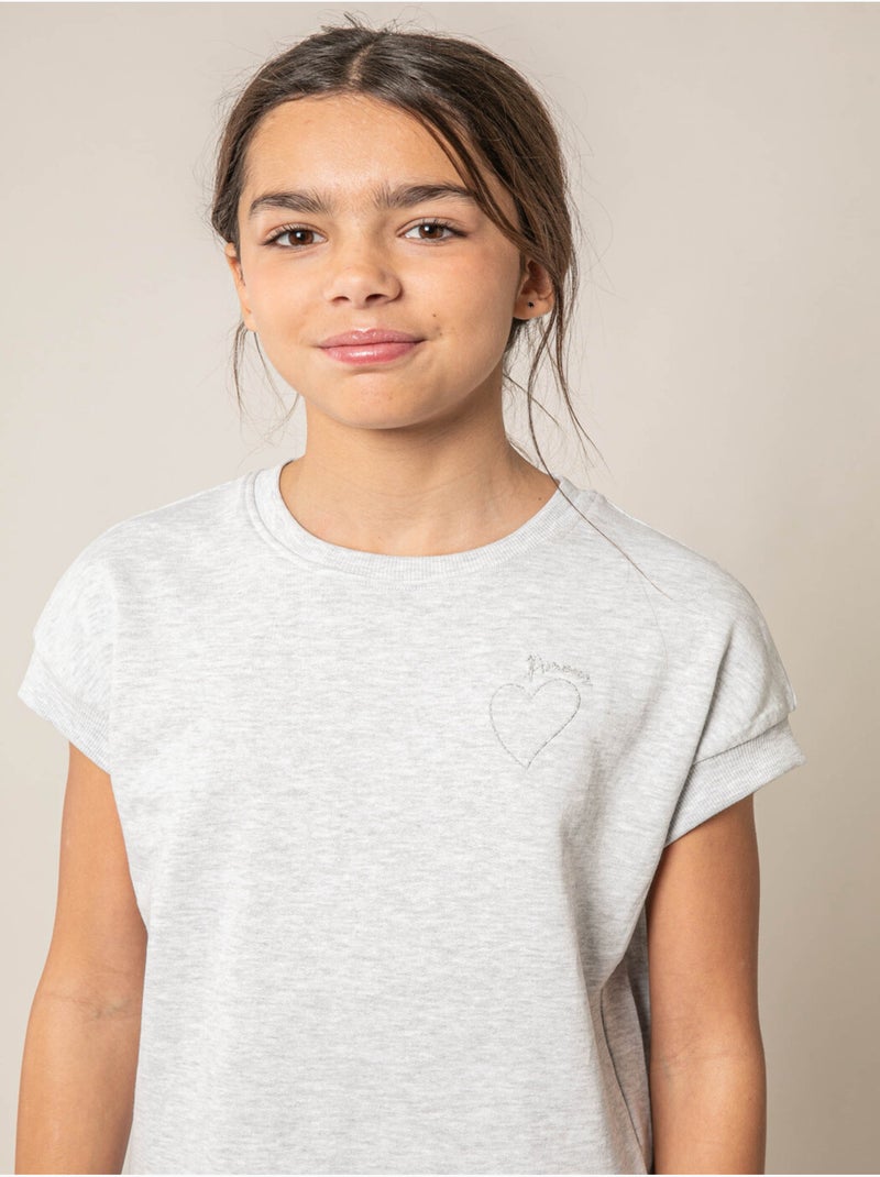 Sweat fille en coton doux

 'Deeluxe' Gris foncé - Kiabi