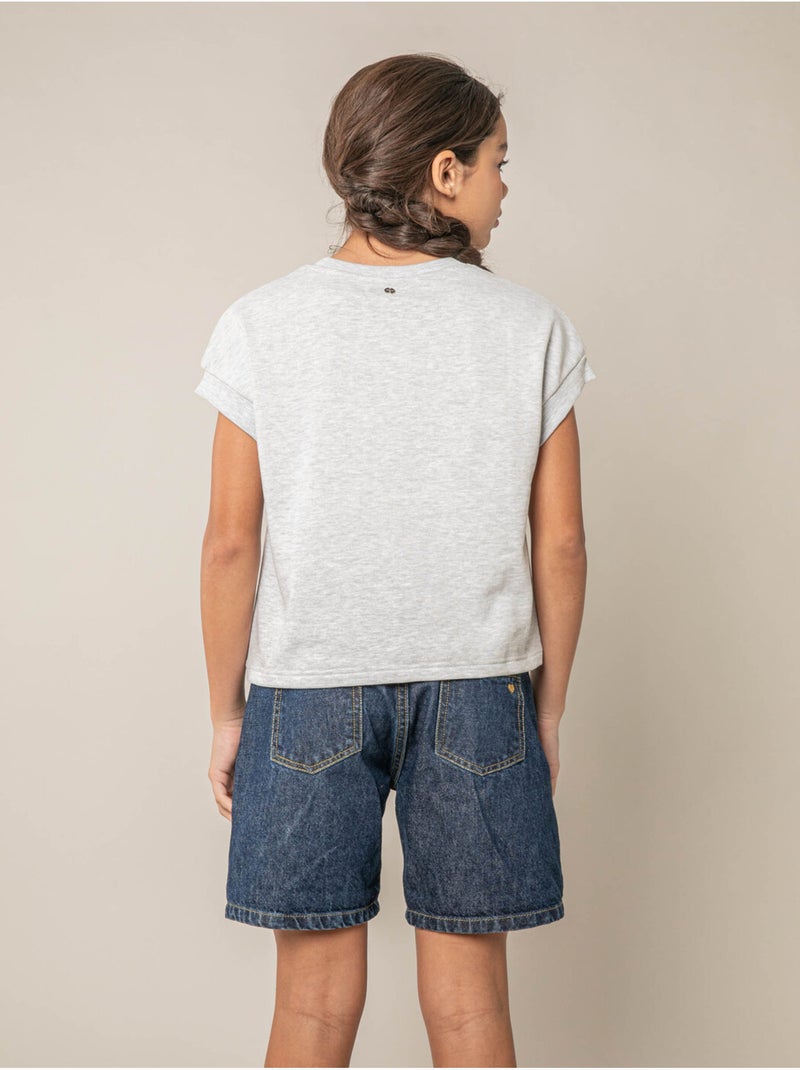 Sweat fille en coton doux

 'Deeluxe' Gris foncé - Kiabi