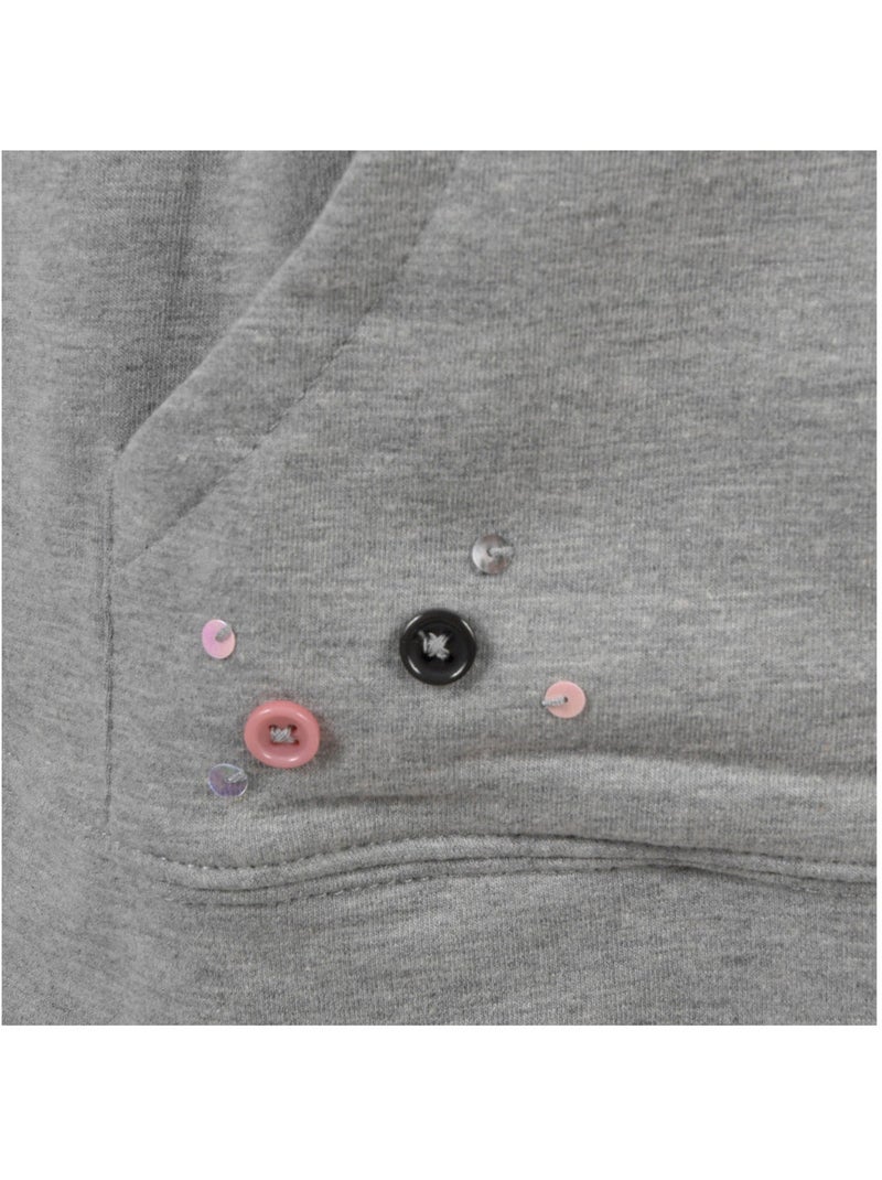 Sweat fille FARIPUL - MISS GIRLY Gris - Kiabi