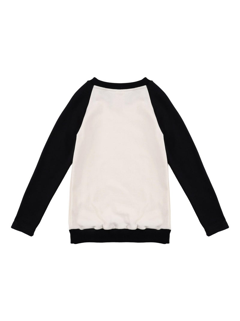 Sweat  Fille  Imprimé Bambi  THE FAWN - La Faute à Voltaire Noir Beige - Kiabi