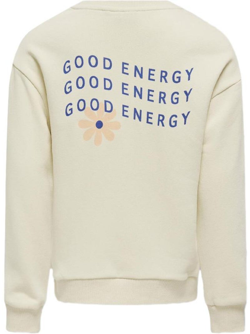 Sweat Fille Kids ONLY Beige - Kiabi