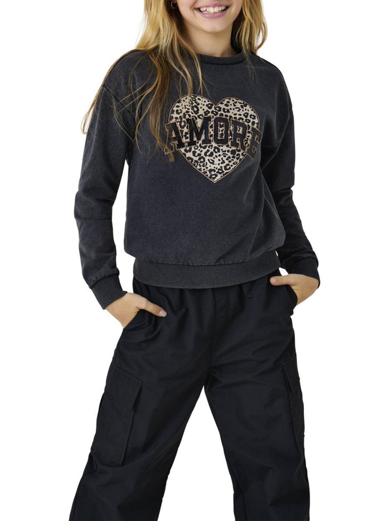 Sweat Fille Kids ONLY Gris Argenté - Kiabi