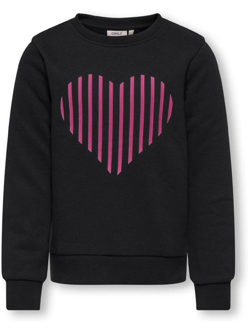 Sweat fille kids only Noir - Kiabi