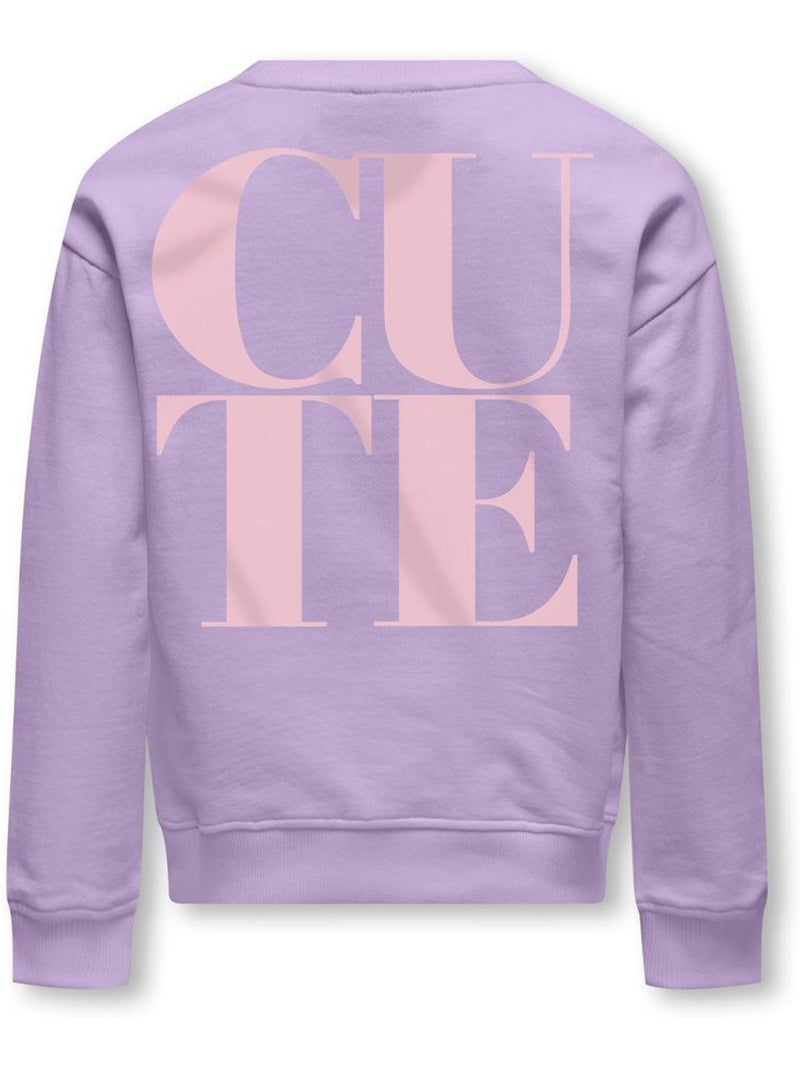 Sweat fille kids only Violet - Kiabi