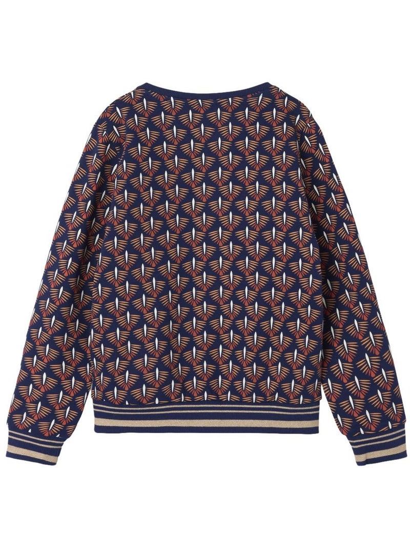 Sweat fille name it Bleu marine - Kiabi