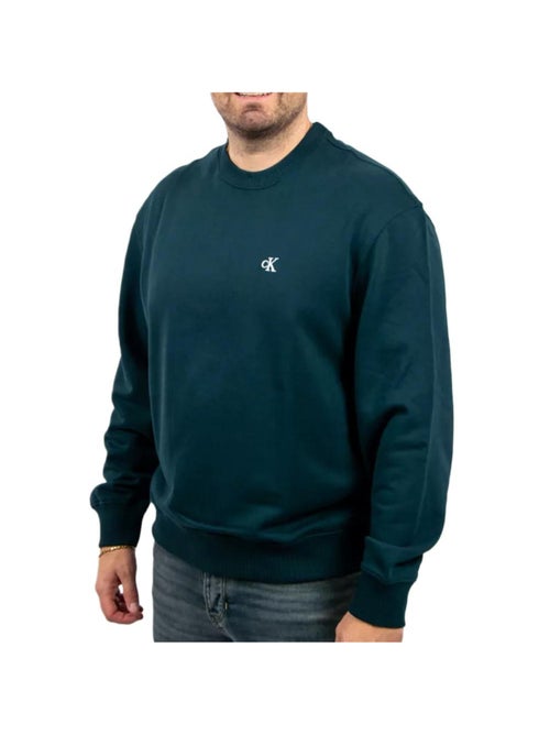 Sweat  Foncé Homme Calvin Klein 350terry Monog - Kiabi
