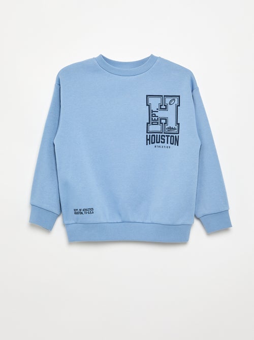 Sweat forme loose en molleton - Kiabi