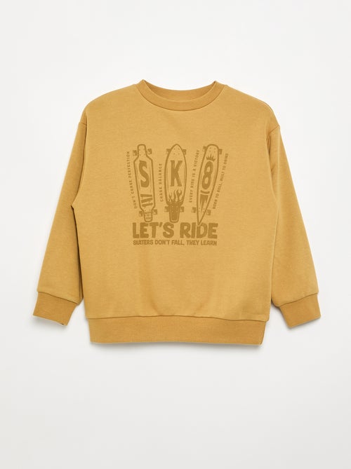 Sweat forme loose en molleton - Kiabi Sweat forme loose en molleton - Kiabi