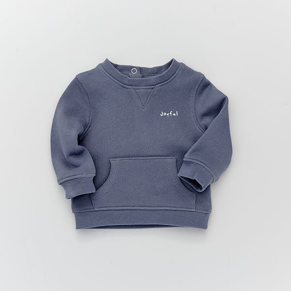 Sweat French Terry Bebe Garcon Bleu Kiabi 8 00 Sweat French Terry Bebe Garcon Bleu Kiabi 8 00