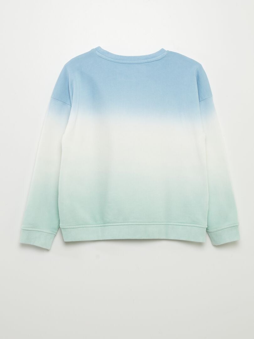 Sweat french terry tie and dye - Bleu - Kiabi - 12.00€