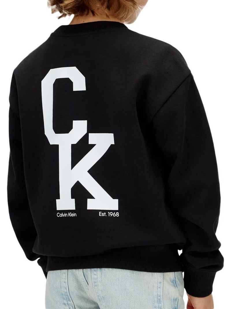Sweat garçon calvin klein jeans Noir - Kiabi
