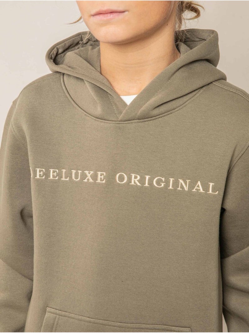 Sweat garçon en coton 'Deeluxe' Vert kaki clair - Kiabi