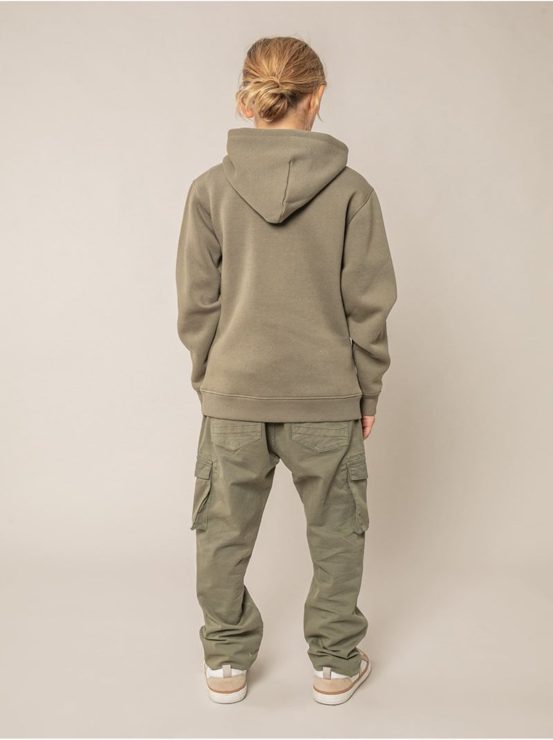 Sweat garçon en coton 'Deeluxe' Vert kaki clair - Kiabi