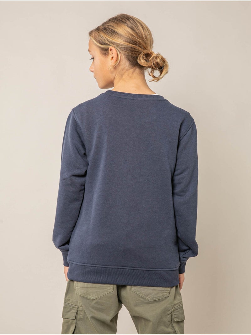 Sweat garçon en coton doux 'Deeluxe' Bleu marine - Kiabi