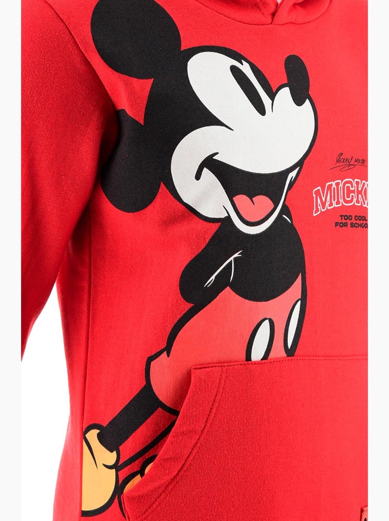 Sweat   garçon mickey - licence officielle Rouge - Kiabi