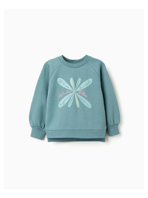 Sweat Gratté avec Fleurs en Relief - Kiabi