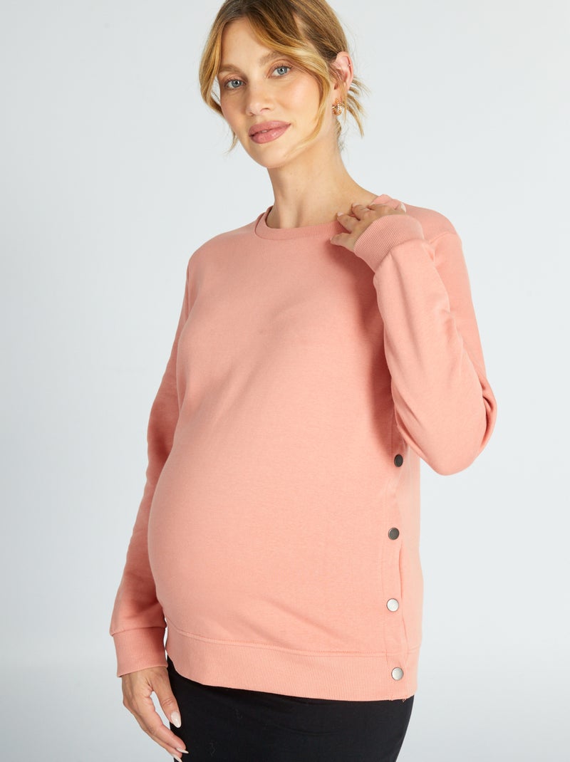 Sweat grossesse et allaitement Rose - Kiabi