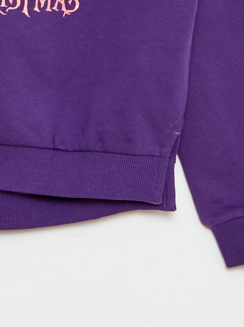 Sweat halloween 'Disney' 'Monsieur Jack' en coton Violet - Kiabi
