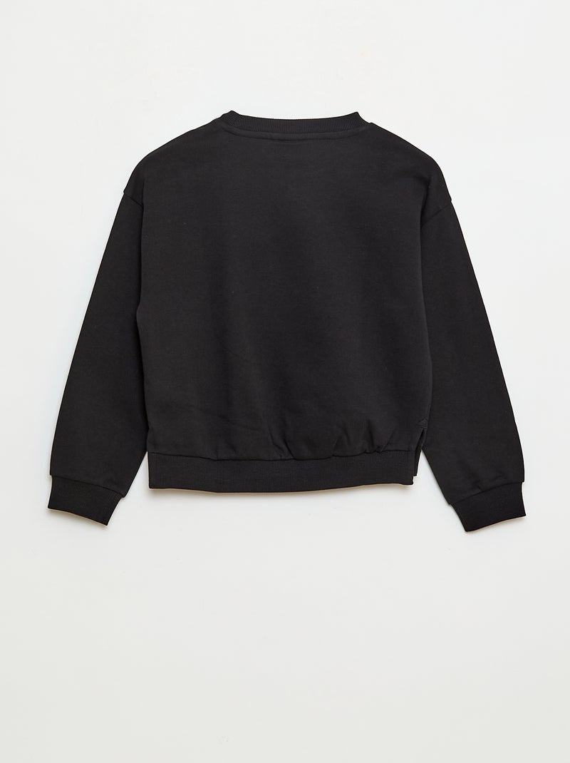 Sweat halloween 'Disney' 'Stitch' en coton Noir - Kiabi