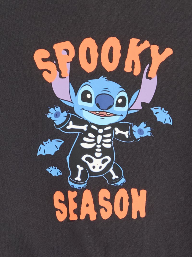 Sweat 'Halloween' 'Disney' 'Stitch' Gris foncé/anthracite - Kiabi