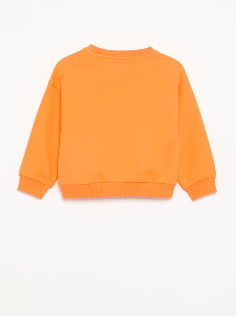 Sweat 'Halloween' 'Disney' 'Stitch' Orange - Kiabi